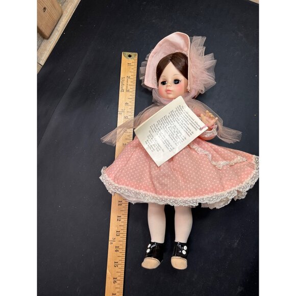 Madame Alexander Rebecca Doll 14" Collectible With Pink Polka Dot Dress & Bonnet - Picture 6 of 6
